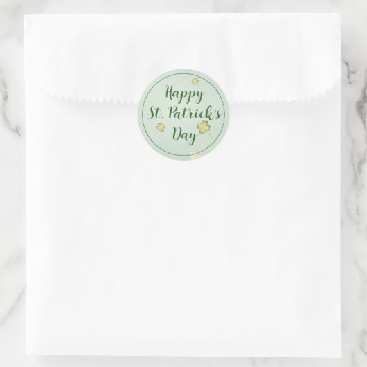 Bold St. Patrick’s Day Invitation Ronde Sticker (Tas)