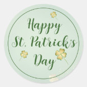 Bold St. Patrick’s Day Invitation Ronde Sticker (Voorkant)