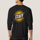 Bold STAFF Sunburst Sweatshirt for Events, Shops & (Achterkant)