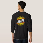 Bold STAFF Sunburst Sweatshirt for Events, Shops & (Achterkant volledig)