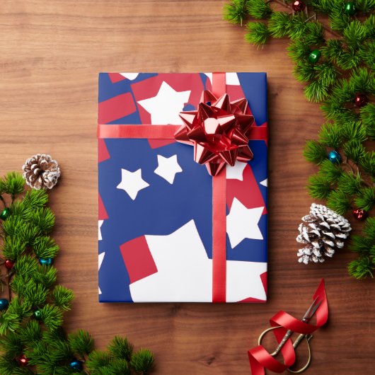 Bold Stars and Stripes, 4 juli editie Cadeaupapier (Feestdagen Geschenken)
