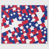 Bold Stars and Stripes, 4 juli editie Cadeaupapier (Vlak)