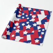 Bold Stars and Stripes, 4 juli editie Cadeaupapier (Uitgerold)