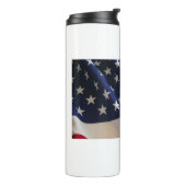 Bold Stars and Stripes - Amerikaanse vlag Thermosbeker (Gedraaid links)