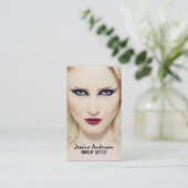 Bold Statement Makeup Artiest Visitekaartje (Staand voorkant)