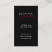 Bold Statement Makeup Artiest Visitekaartje (Achterkant)