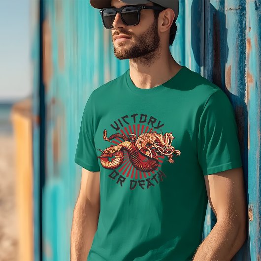 Bold Statement T-shirt voor Warriors: Victory or D