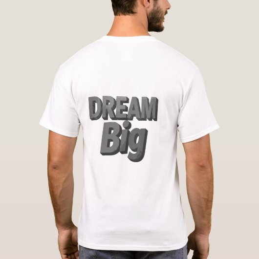 "Bold Statements" Typografie Speel T-shirt (Achterkant)