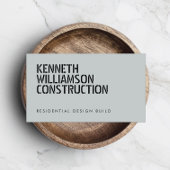 Bold Stenciled Slate Construction Visitekaartje