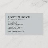 Bold Stenciled Slate Construction Visitekaartje (Achterkant)