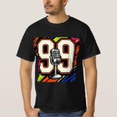 Bold Street Graffiti 99 & Microphone T-Shirt – Ret (Voorkant)