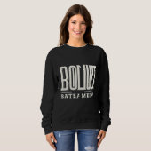Bold Streetwear Typography – Black & White Urban T Trui (Voorkant volledig)