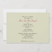 Bold Stripe Afstuderen Aankondiging (rood) (Achterkant)