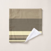 Bold Stripe handdoek set in elegante tinten (Wasdoekje)