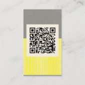 Bold Stripe QR Code Tech Visitekaartje (Achterkant)