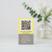 Bold Stripe QR Code Tech Visitekaartje (Staand voorkant)