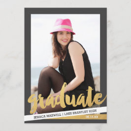 Bold Stripes Fotogradatie Uitnodiging