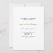 Bold Stripes Fotogradatie Uitnodiging (Achterkant)