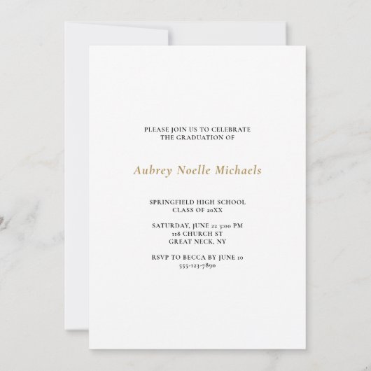 Bold Stripes Fotogradatie Uitnodiging (Achterkant)