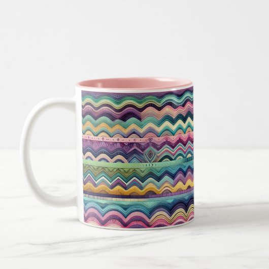 Bold Stripes Koffie Mok ,Elegant Koffie Mok (Links)