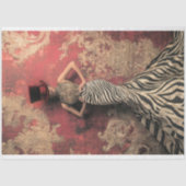 Bold Stripes, Sophisticated Lady, Damask Patina Tissuepapier (Voorkant)