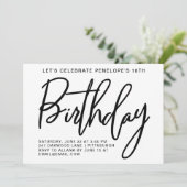 Bold Stripes Verjaardagsfeestje Kaart (Staand voorkant)