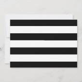 Bold Stripes Verjaardagsfeestje Kaart (Achterkant)