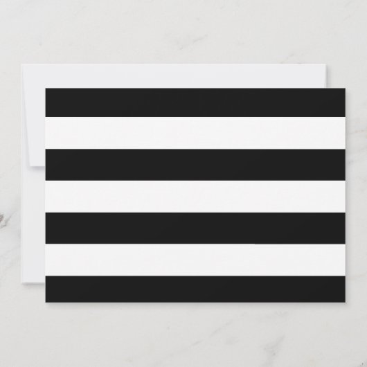 Bold Stripes Verjaardagsfeestje Kaart (Achterkant)