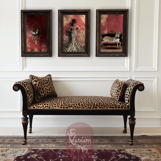 Bold Stripes, Zebra Loungen, Hollywood Regency Tissuepapier