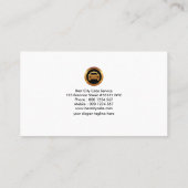 Bold Stylish Monogram Letter-B Best Taxi Service Visitekaartje (Achterkant)