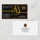Bold Stylish Monogram Letter-B Best Taxi Service Visitekaartje (Voorkant / Achterkant)
