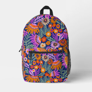 Bold Summer Garden Bloemen Bedrukte Rugzak