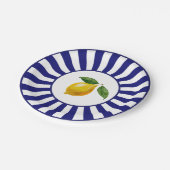 Bold Sunburst Waterverf Citroen Italiaans Papieren Bordje (Gekanteld)