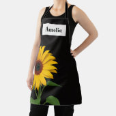 Bold Sunflower Modern Kitchen Apron Schort (Insitu)