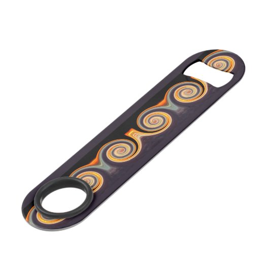 Bold Sunset Spiral Fractal Ribbon Speed Flessenopener (Voorkant Gekanteld)