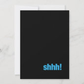 Bold Surprise Birthday Invitation - Blue 90th Kaart (Achterkant)