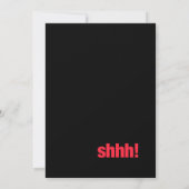 Bold Surprise Birthday Invitation - Red 80th Kaart (Achterkant)