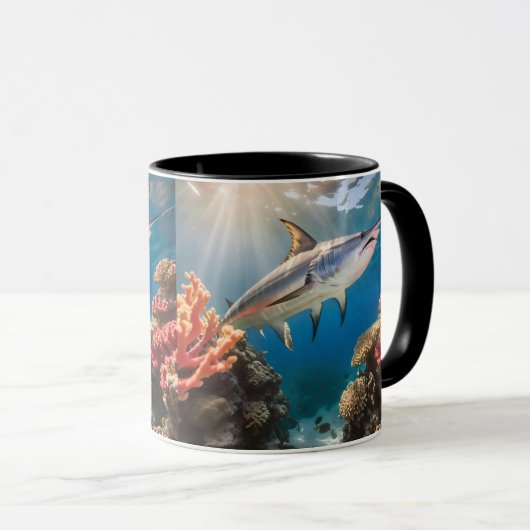 Bold Swordfish Keramische Mok (Voorkant rechts)