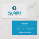 BOLD TANDARTS pro dentale moderne tand logo blauw Visitekaartje (Voorkant / Achterkant)