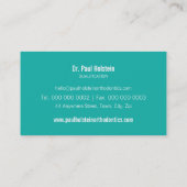 BOLD TANDARTS VISITEKAARTJE :: moderne tand logo 1 (Achterkant)