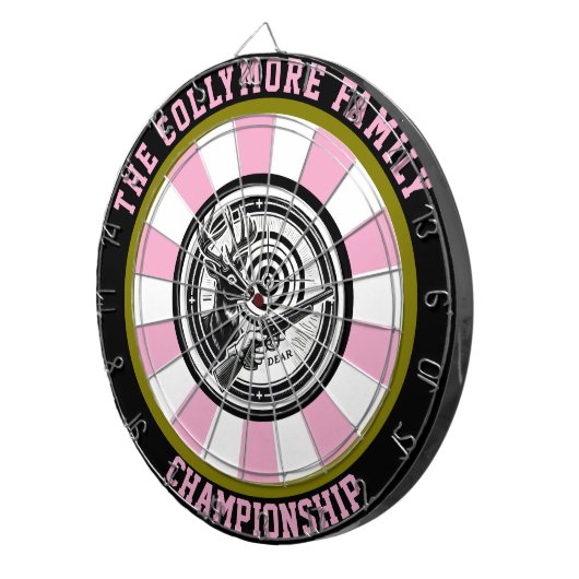 Bold Target Kunst van Herten Dartbord (Voorkant Rechts)