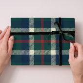 Bold Tartan Plaid Preppy Christmas  Cadeaupapier
