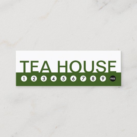 bold TEA HOUSE klantenloyaliteit Klantenkaartje (Voorkant)
