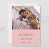 Bold Terracotta en Blush Photo Couples Shower Kaart (Achterkant)