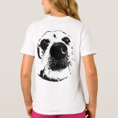 Bold Terrier Nose Art | Minimalist T-Shirt (Achterkant)