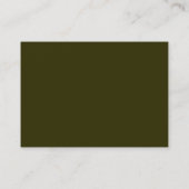 Bold Text Black Brownish Green Visitekaartje (Achterkant)