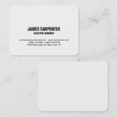 Bold Text Black White — uniek, modern, professione Visitekaartje (Voorkant / Achterkant)