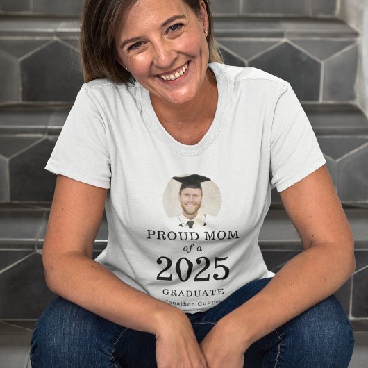 Bold Text Foto van 2023 Afstuderen T-shirt