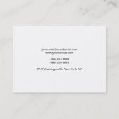 Bold Text White — uniek, modern, professioneel Visitekaartje (Achterkant)