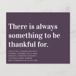 Bold Thankful Thanksgiving Inbeluitnodiging